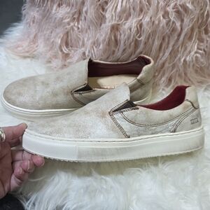 Bed Stu / Hermione Distressed Leather Slip-On Sneakers